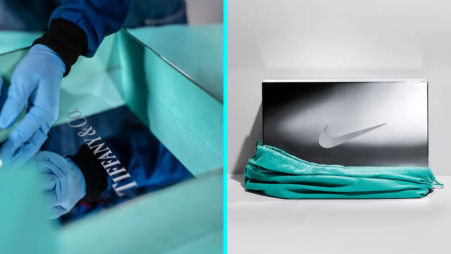 Tiffany presenta la caja de Tiffany & Co X Nike Shoe Box AF1 1837