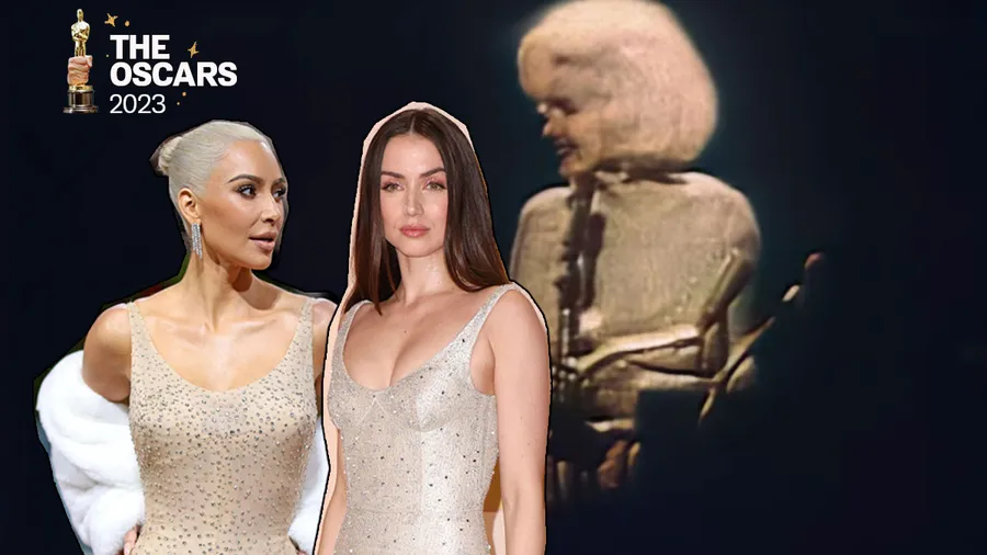 Ana de Armas hace un guiño al vestido de Marilyn que usó Kim Kardashian