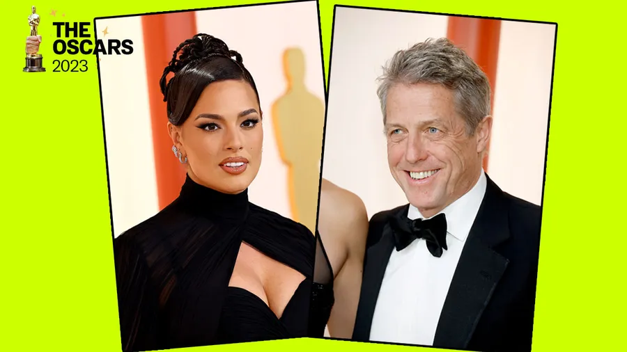 Internet critica a Hugh Grant por ser grosero con Ashley Graham en la red carpet