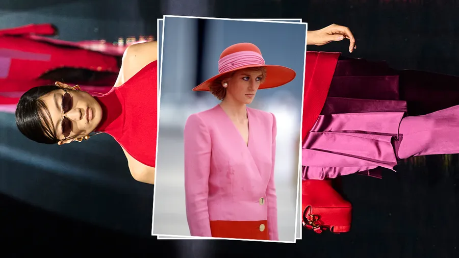 Fendi revive la combinación de color más arriesgada de Lady Di