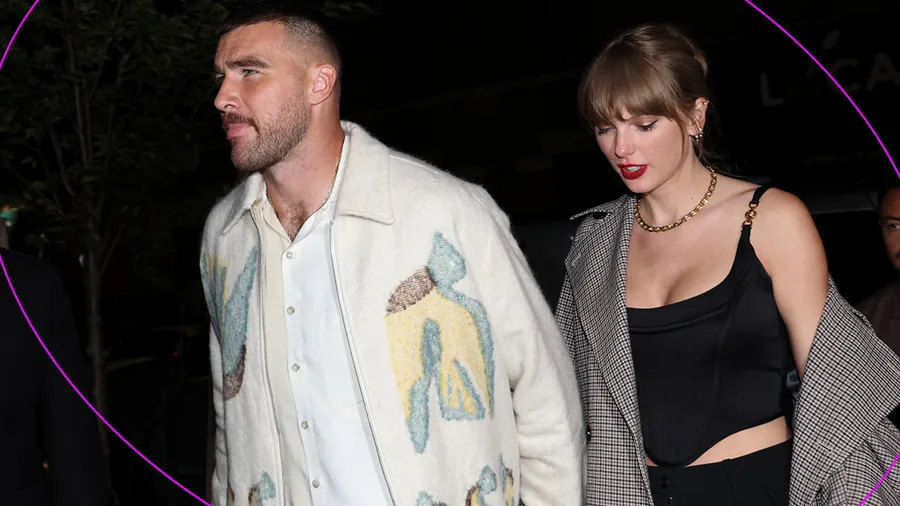 Taylor Swift y Travis Kelce pasean de la mano por Nueva York en looks de impacto.