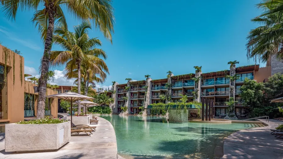 Hotel Xcaret México, piscina. Un lugar especial para disfrutar de las vacaciones decembrinas.