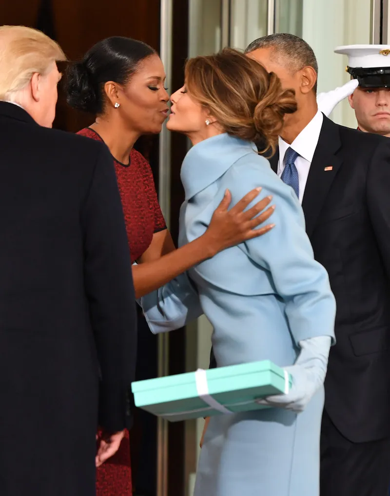 Donald Trump and Barack Obama at the White House, Washington DC - 20 Jan 2017