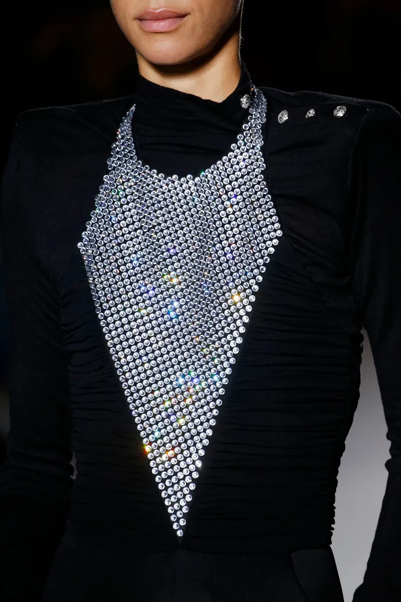 Balmain show, Detail, Fall Winter 2018, Paris Fashion Week, France - 02 Mar 2018