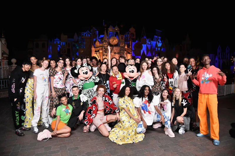 Disney kicks off "Mickey the True Original" campaign in celebration of Mickey's 90th anniversary with a fashion show at Disneyland featuring a Mickey-inspired collection by Opening Ceremony