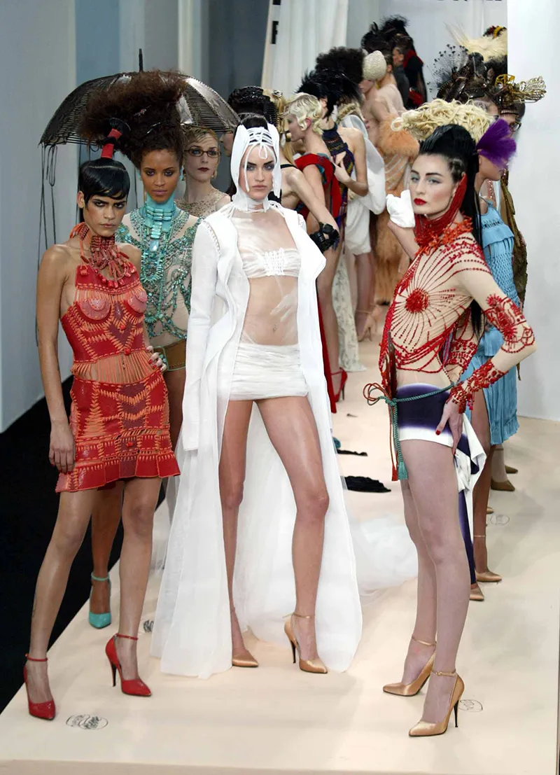 Jean Paul Gaultier Spring/summer 2004 Couture Collection. Paris Fashions.