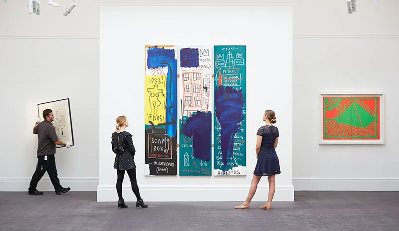 Contemporary Exhibition Press Preview At Sotheby's, London