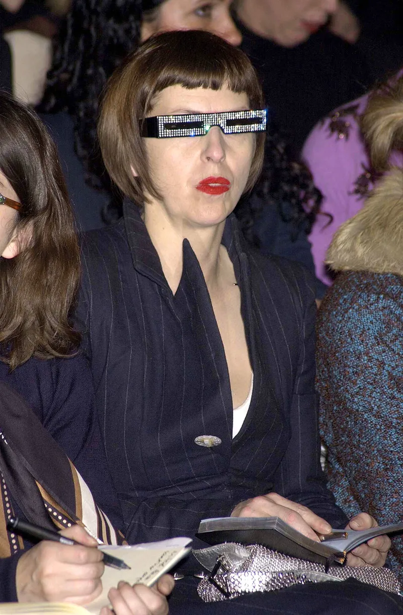 VERSACE FASHION SHOW IN PARIS , FRANCE
