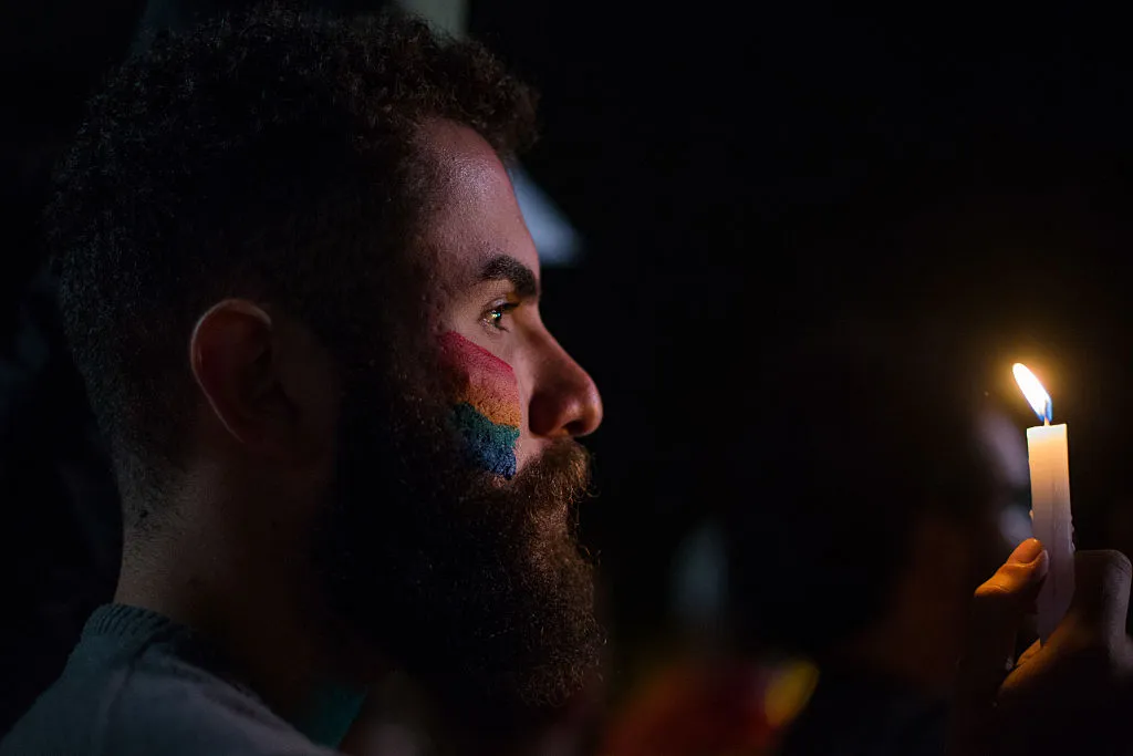 Gay Rights Group Holds March In Support Of Orlando Attack Victims