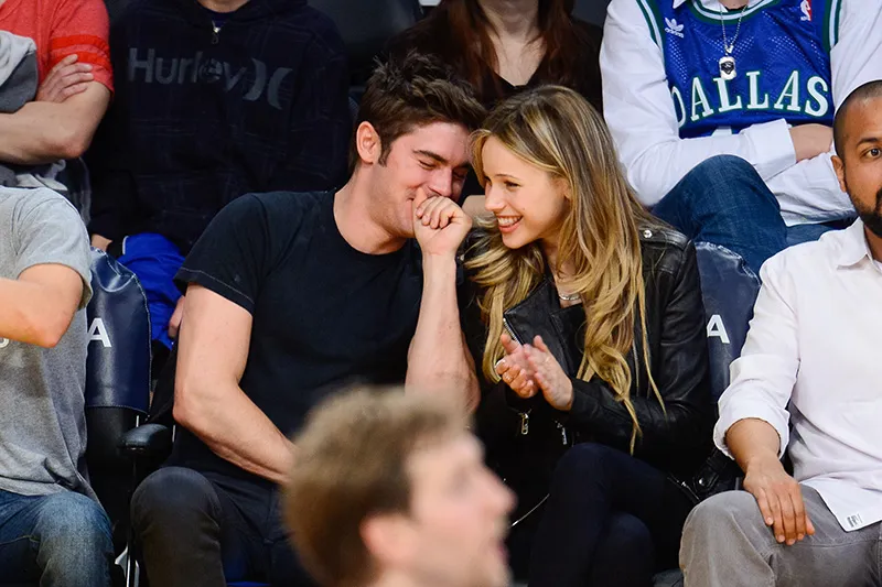 Celebrities At The Los Angeles Lakers Game