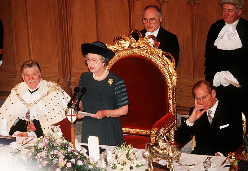 GBR: Queen Elizabeth II makes a speech on her 40th Anniversary