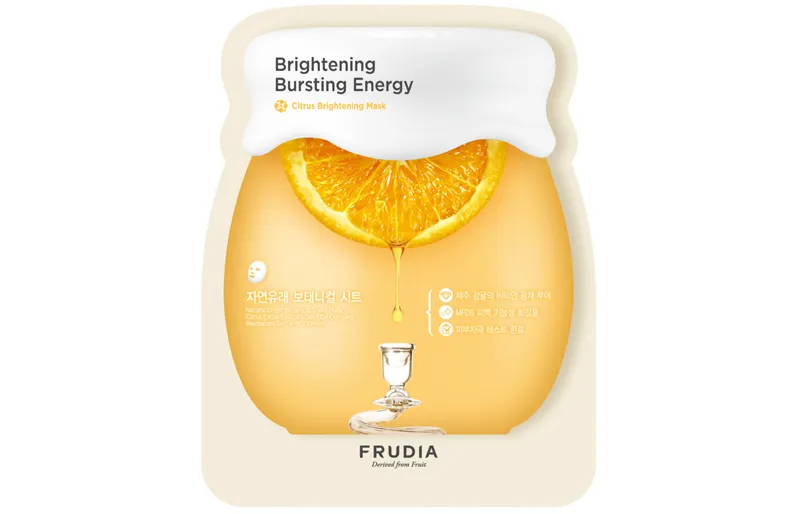 mascarilla-60 pesos-accesible-vitamina c-frudia-glowy-piel-iluminar-sheet mask