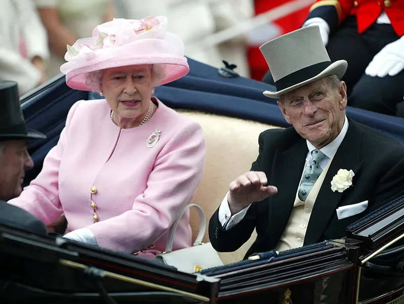 Queen Elizabeth Ii And Prince Phillip Duke Of Edinburgh Arrive At Royal Ascot.