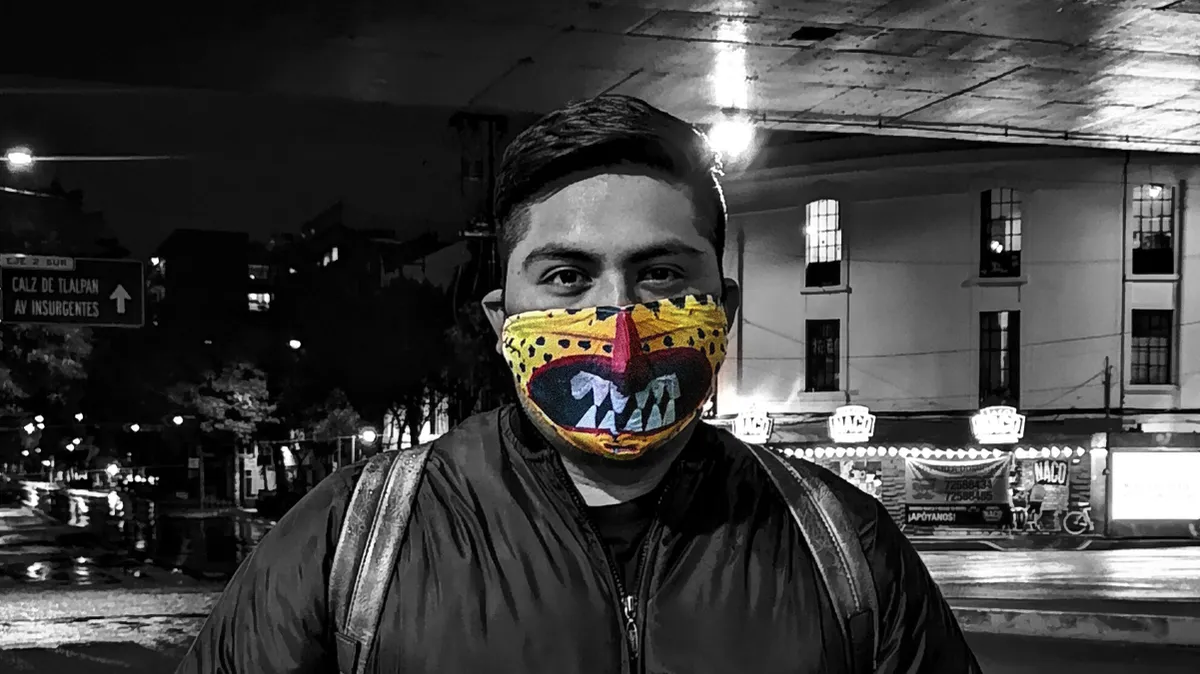Mexicano que todos los d°as sale a las calles a trabajar