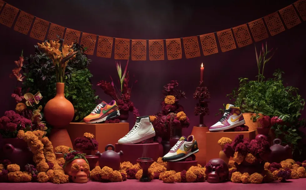 La colección completa de Nike para Día de Muertos.