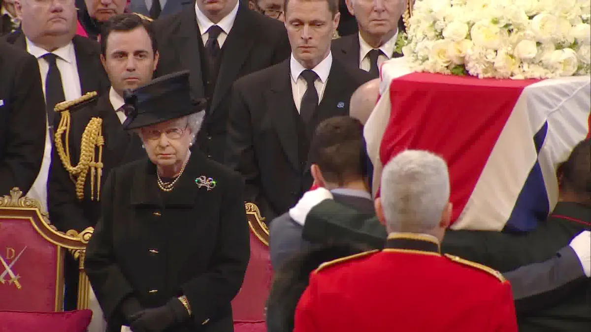 The funeral of Margaret Thatcher, London, Britain - 17 Apr 2013