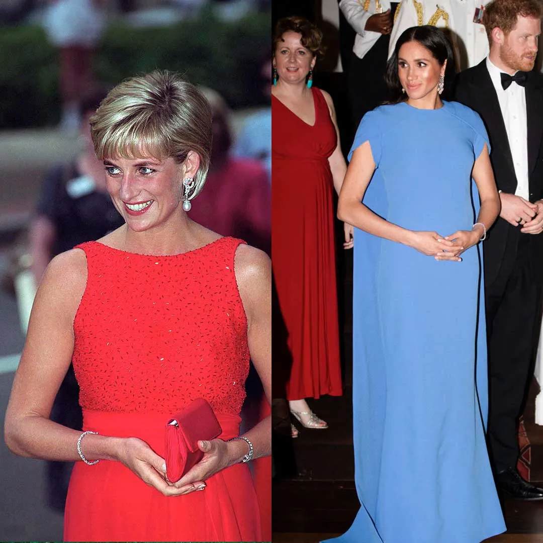 Meghan recibió este brazalete de Diamantes de la colección de Diana al casarse con el príncipe Harry. La duquesa lo ha usado en contadas ocasiones al igual que Lady Di lo usó pocas veces.