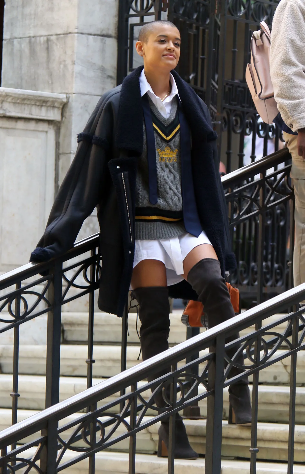 'Gossip Girl' TV show filming, New York, USA - 20 May 2021