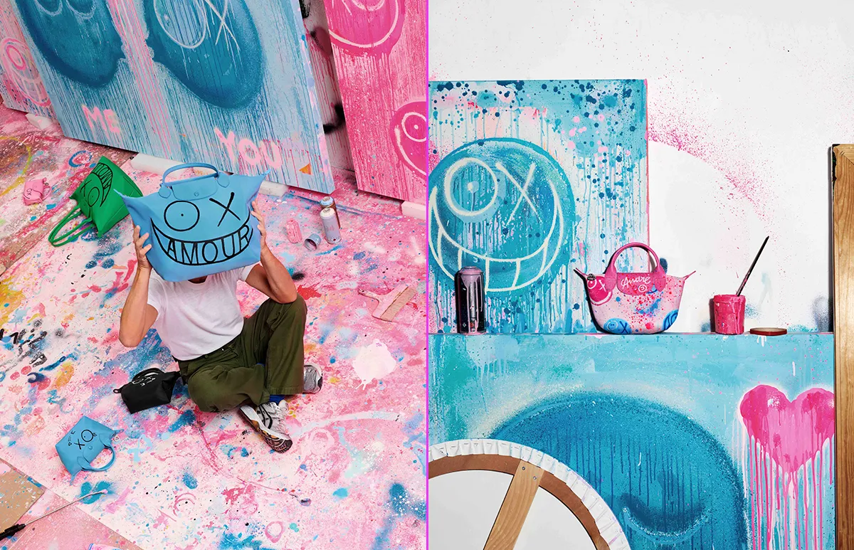 Longchamp presenta "Longchamp & André", una colaboración con el grafitero parisino André Saraiva, quien presenta a su icónico personaje Mr. A con un ojo parpadeante y una amplia sonrisa que transmite alegría en dondequiera que se aparezca; ya sea en las paredes de la capital francesa, o innumerables otras ciudades alrededor del mundo y ahora en la bolsa más simple, practica y cool de la moda.