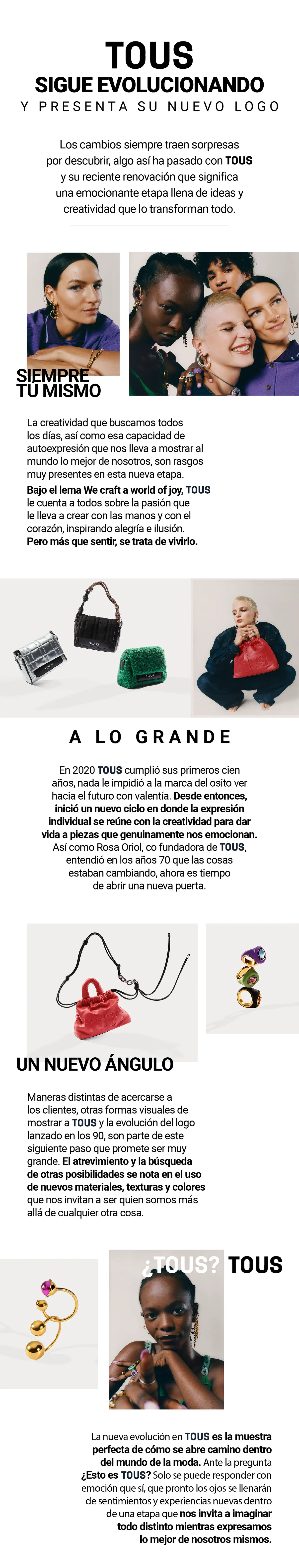 TOUS apuesta por una nueva etapa