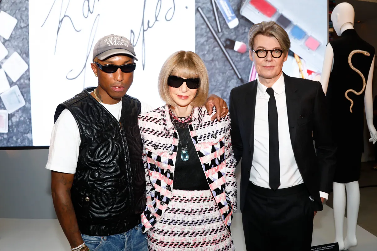 met gala karl lagerfeld pharrell williams anna wintour andrew bolton