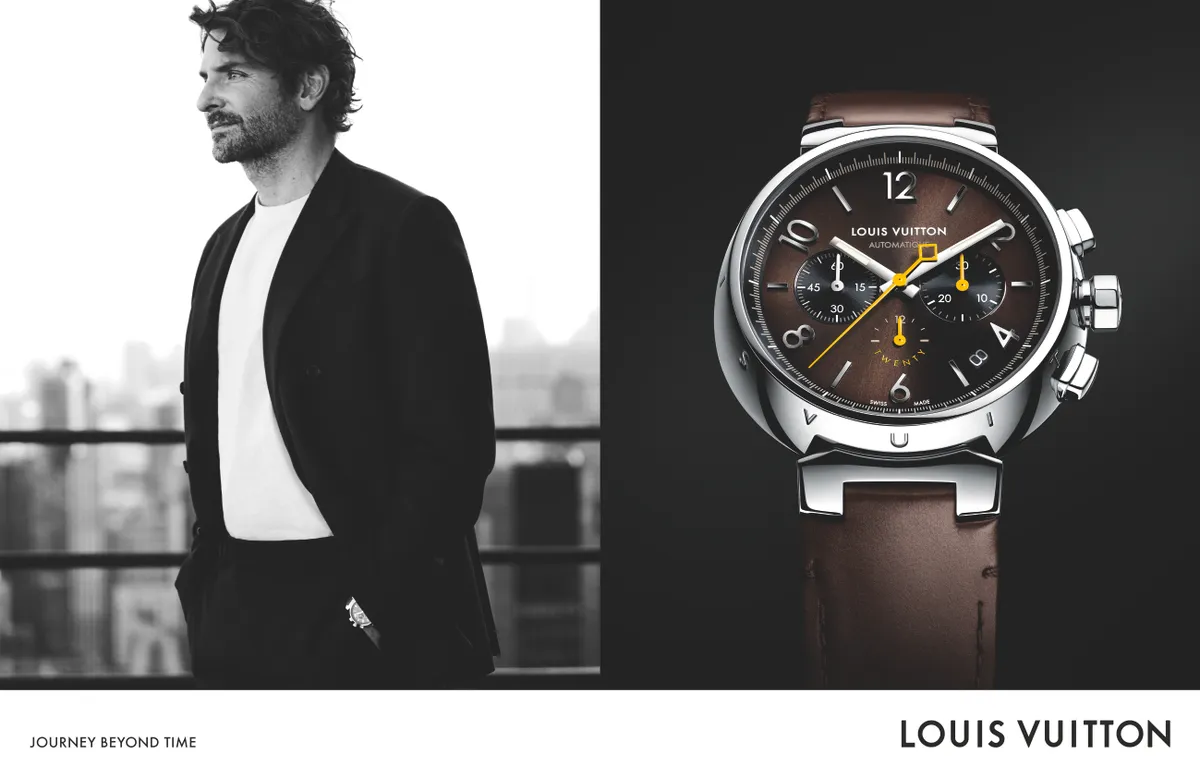 bradley cooper reloj tambour twenty louis vuitton