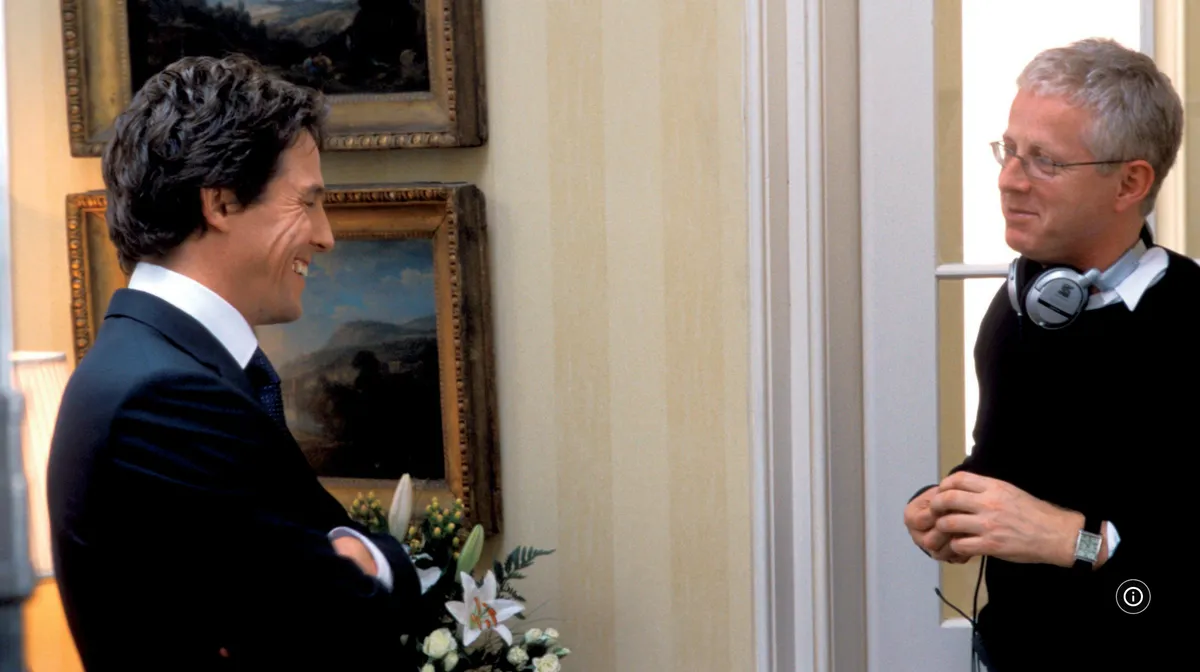 Hugh Grant y Richard Curtis en Love Actually (2003)