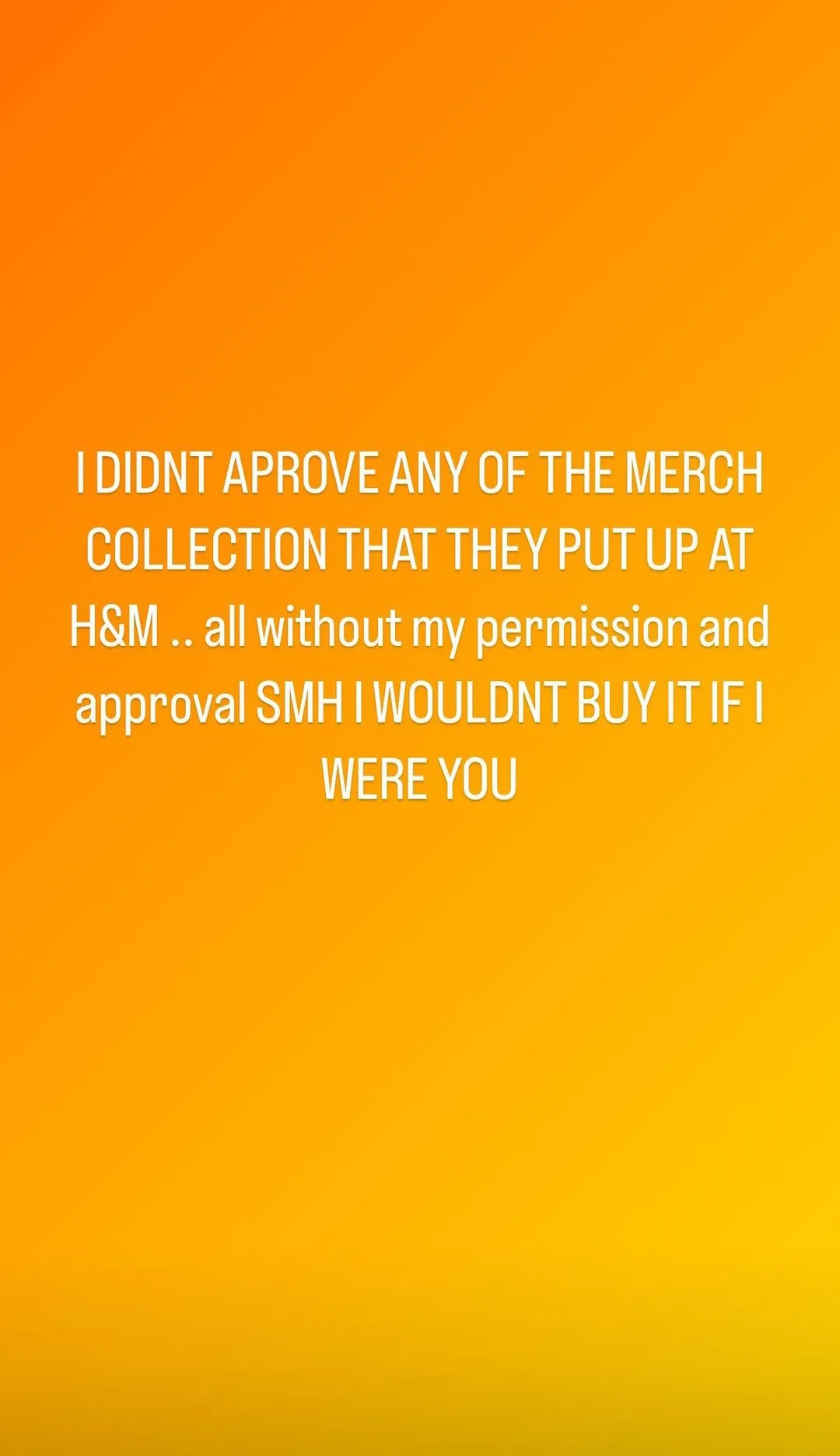 justin bieber merch h&M