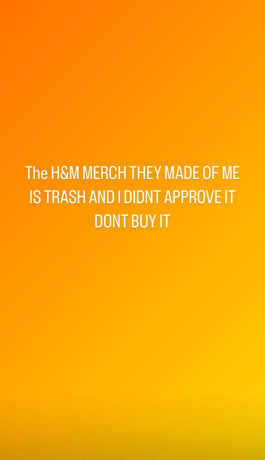 justin bieber merch h&m