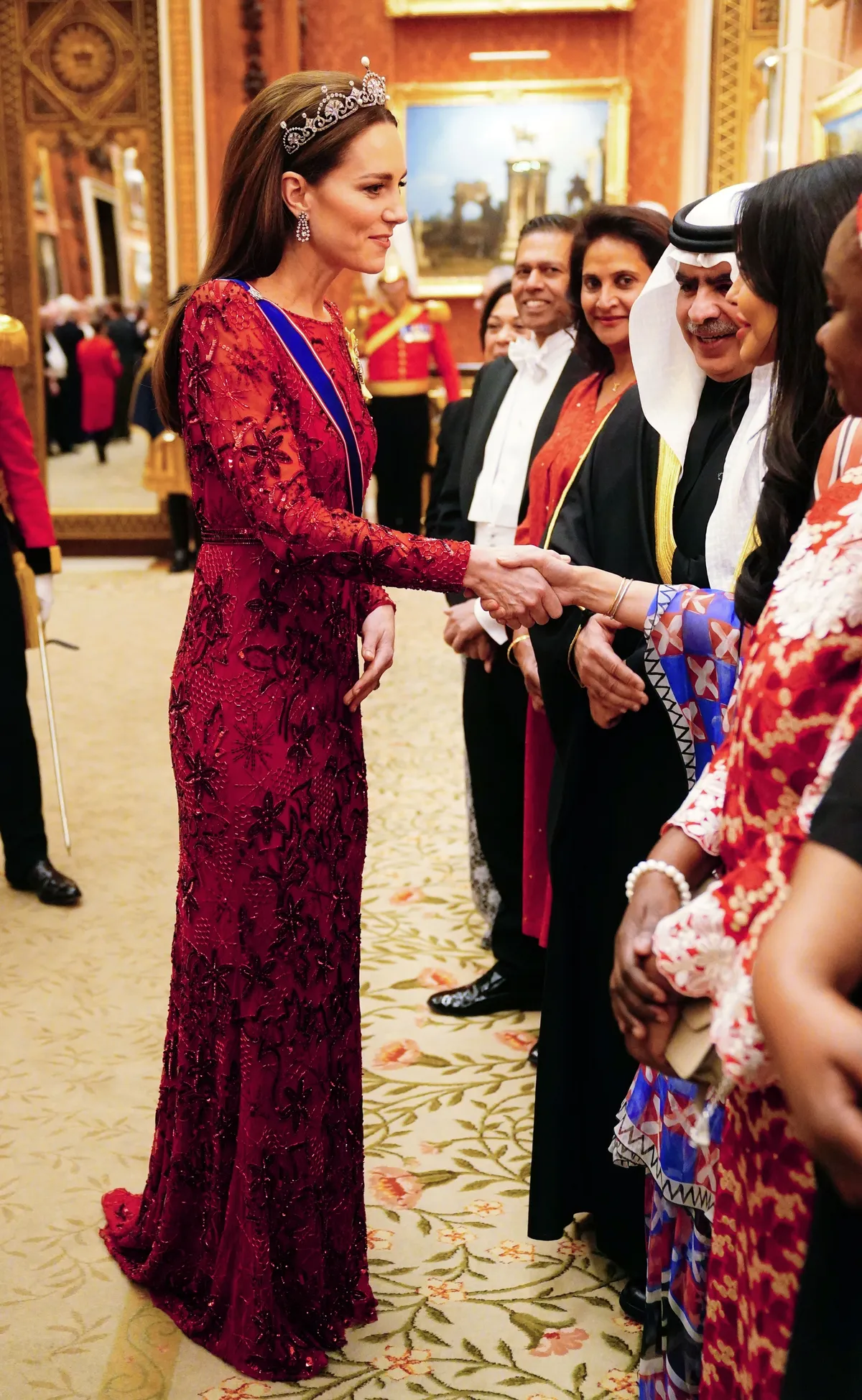 King Charles III And Camilla, Queen Consort Host A Reception For Members Of The Diplomatic Corps
