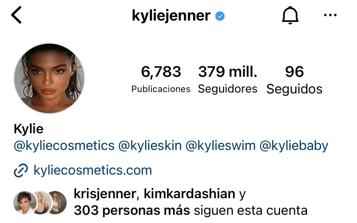 Social Blade reporta que Kylie Jenner ha perdido un millón de seguidores.