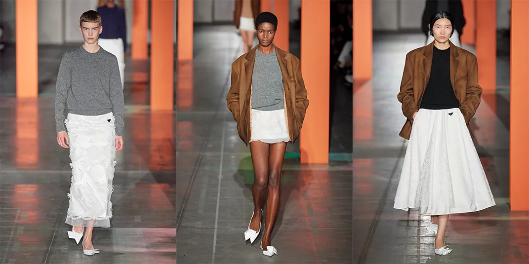 prada pelo corto fw23 