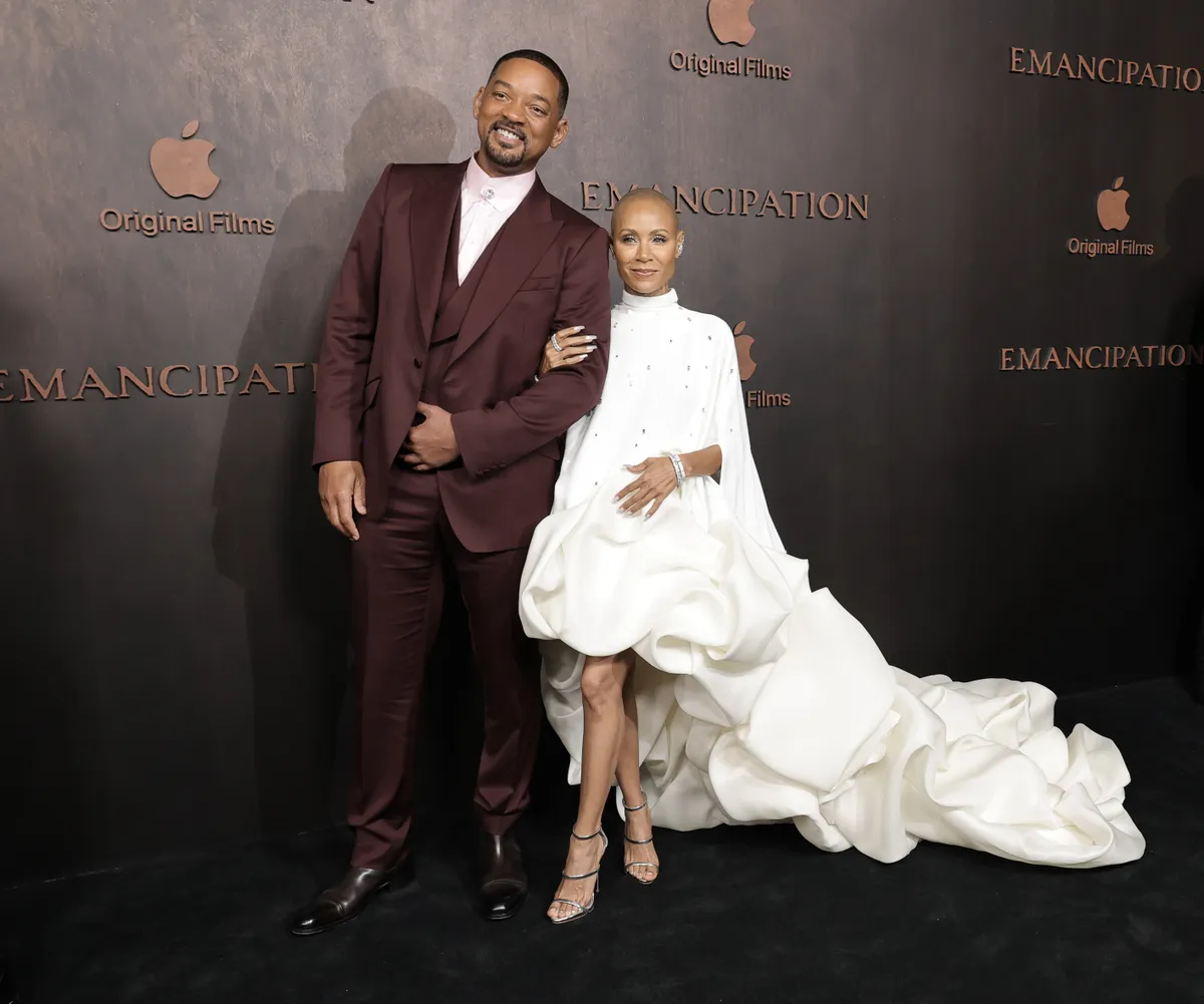 Will Smith y Jada Pinkett Smith en la alfombra roja.