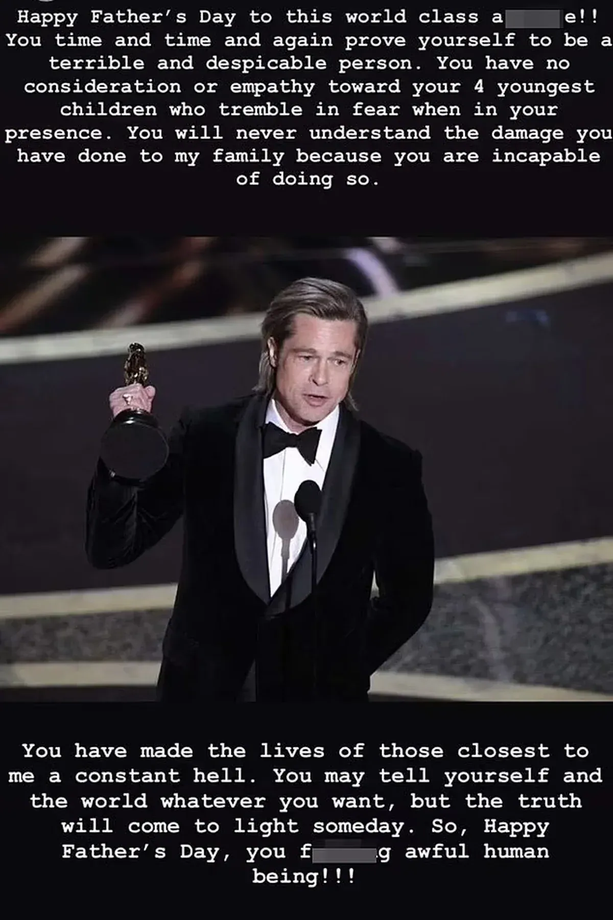 Pax Jolie-Pitt estalla contra Brad Pitt y el actor responde a sus acusaciones