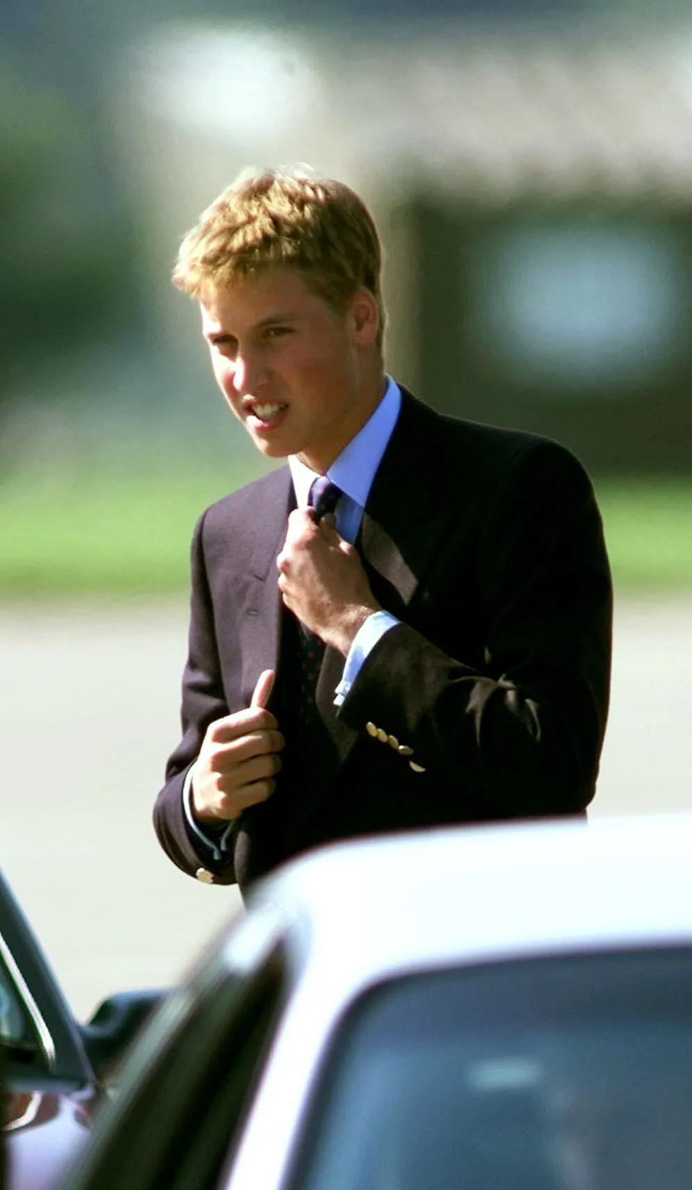Príncipe William en una base aérea en Suffolk, 1999