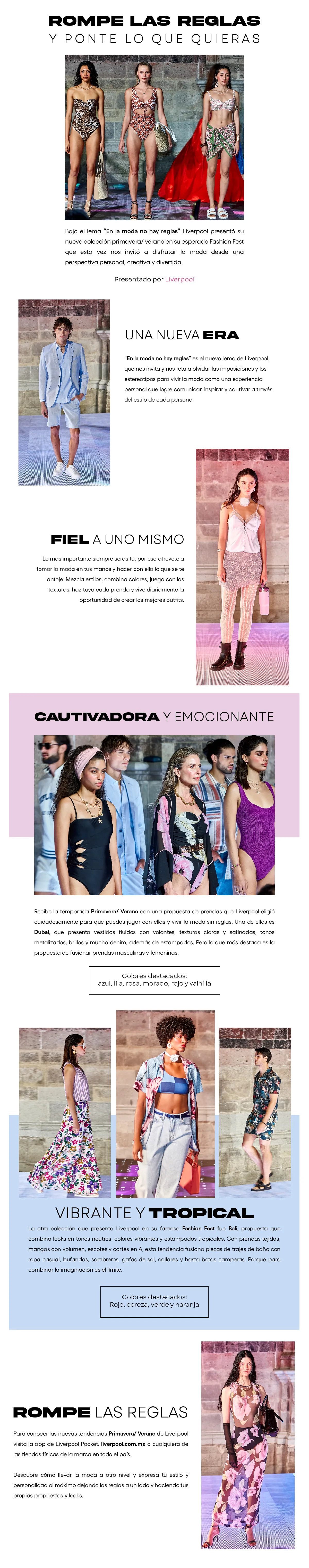 Liverpool te invita a romper las reglas de la moda