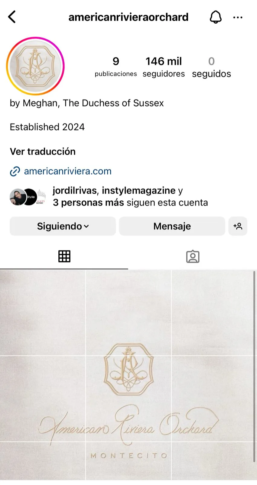 Meghan Markle regresa a Instagram con una nueva cuenta