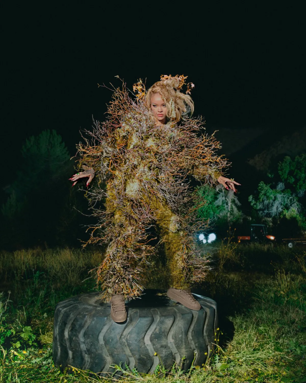 Rihanna lleva el camuflaje a otro nivel en su nueva campaña Fenty Puma