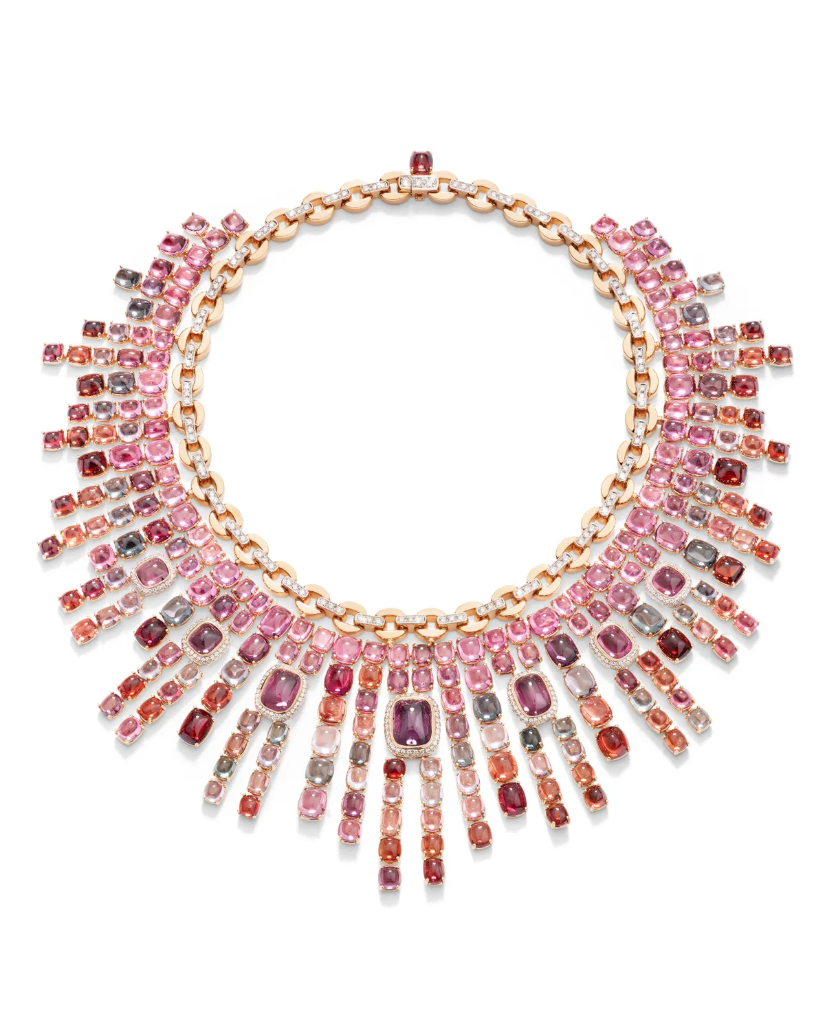 2024 POMELLATO HIGH JEWELRY COLLECTION_ SPINELLI DI FUOCO NECKLACE WITH MULTICOLORED SPINELS AND DIAMONDS (9).jpg