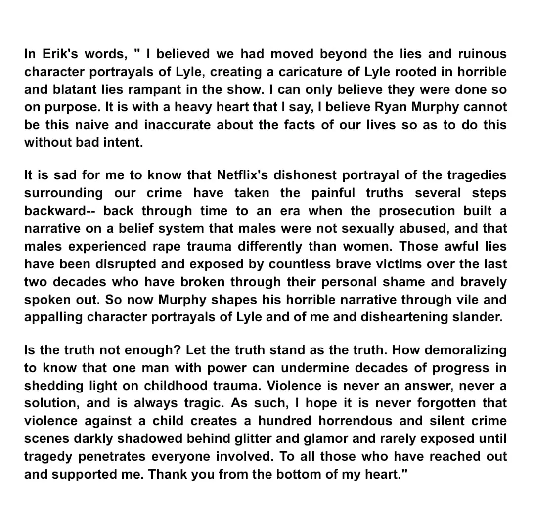 Erik Menendez serie Ryan Murphy