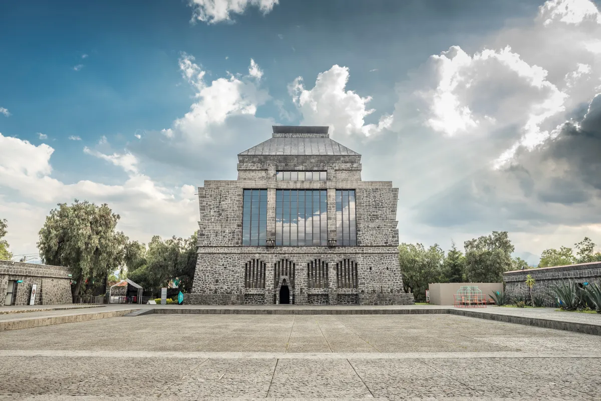 Front,View,Of,The,"diego,Rivera,Anahuacalli",Museum,In,Coyoacan