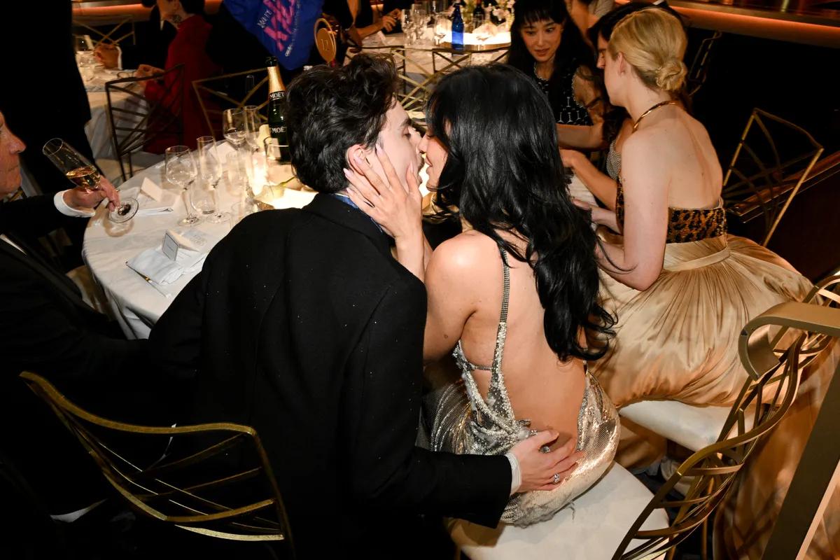kylie jenner timothee chalamet golden globes