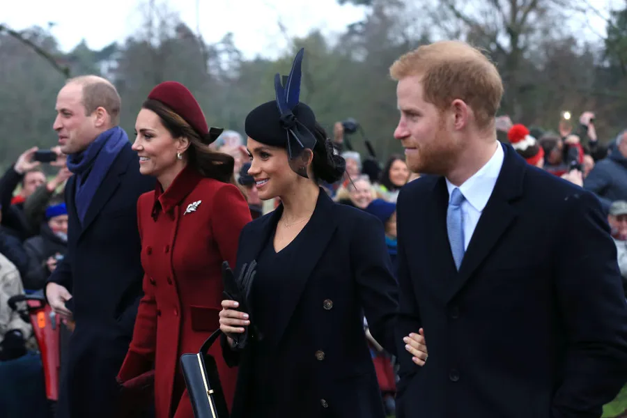 La familia real en las celebraciones de la Navidad (Getty)