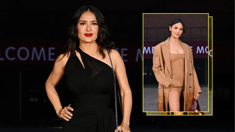 Salma Hayek y Eiza González son las mejores amigas en el desfile de Gucci