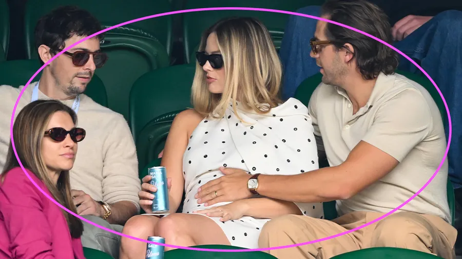Margot Robbie presume su baby bump en Wimbledon