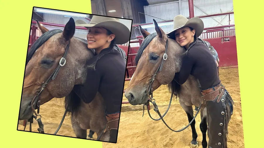 Bella Hadid se saltó Fashion Week para competir en un rodeo