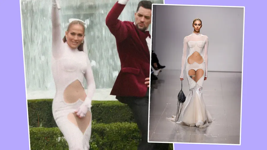 JLo usa un atrevido vestido de novia de ucraniano en su nuevo video
