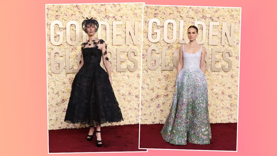 Los looks de Rosamund Pike y Natalie Portman se atoraron en los Golden Globes