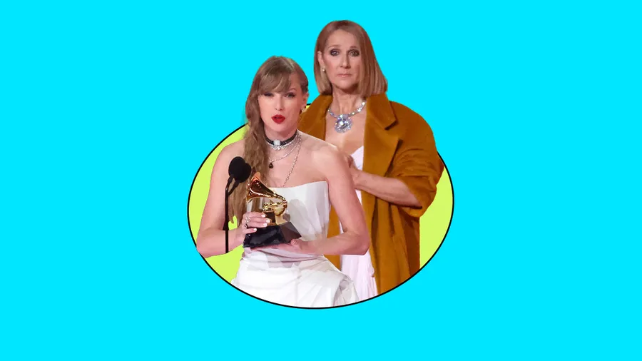 El público está molesto con Taylor Swift por ignorar a Céline Dion en los Grammy