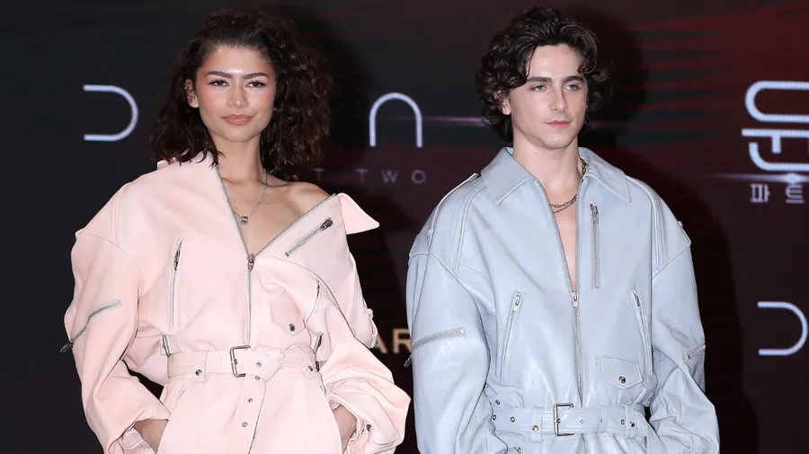 Los looks coordinados de Zendayay Timothée Chalamet en Corea del Sur